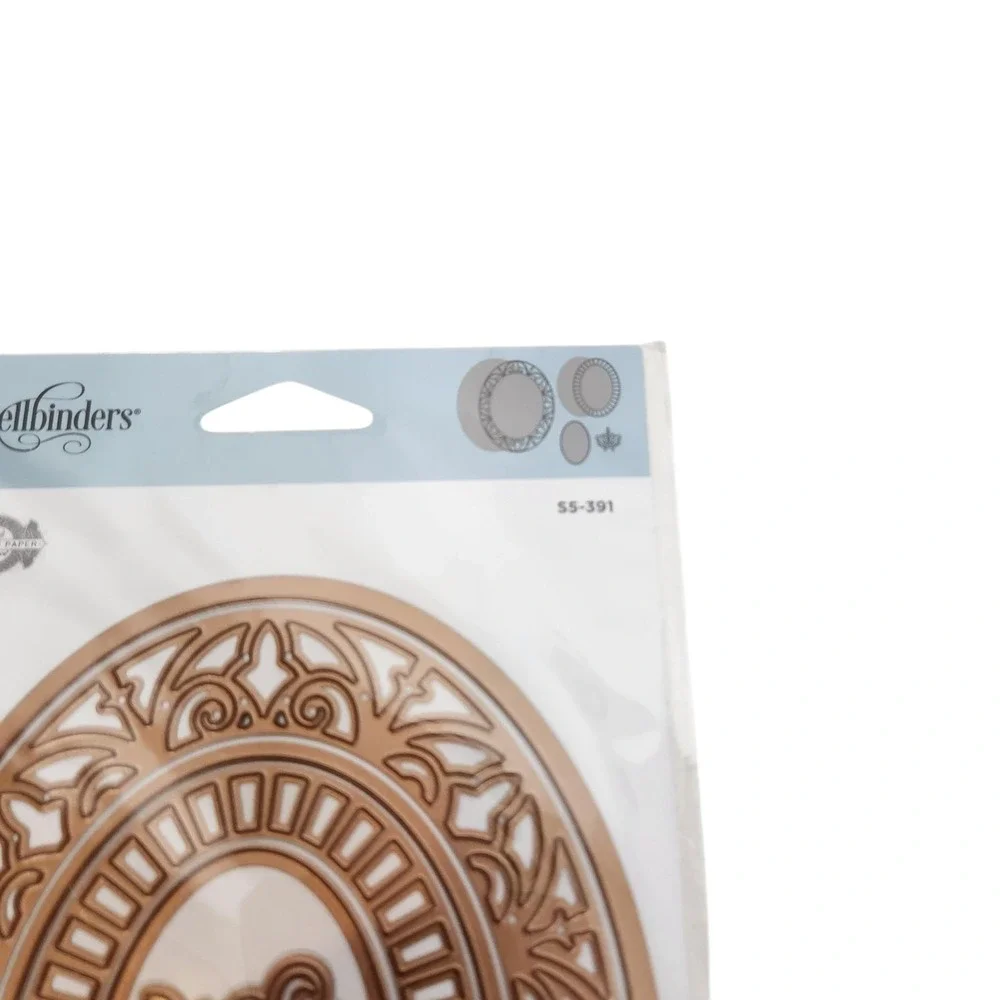 Spellbinders Lisette Oval Shadowbox Frame 6 Cutting Dies SS-391 Craft Scrapbook